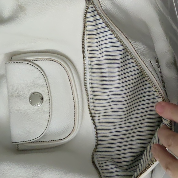 Marc by Marc Jacobs White Leather Soft Shot Large Hobo - Picture 14 of 15